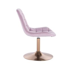 Kosmetická židle PARIS na zlatém talíři - fialový vřes