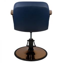 GABBIANO Kadeřnická židle měď BOLONIA - námořnická modř