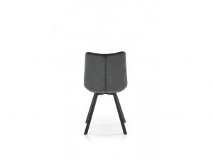 Kosmetická židle ORLEN VELUR - tmavě šedá