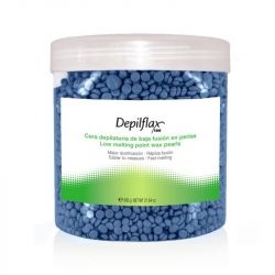 Tvrdý depilační vosk DEPIFLAX 600g - modrý