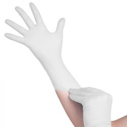 Jednorázové nitrilové rukavice bílé - velikost XL