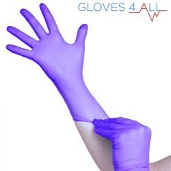 Jednorázové nitrilové rukavice modro-fialové - velikost XL